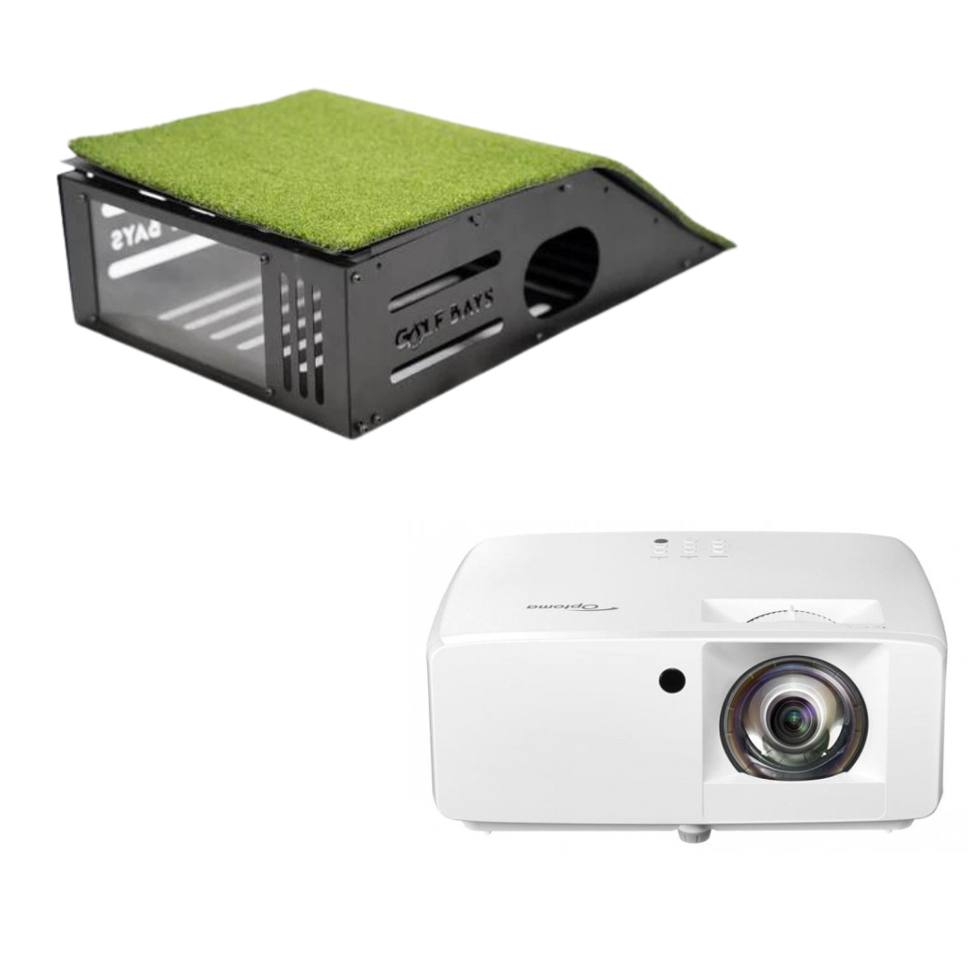 Optoma ZH350ST Short Throw Projektor + Bodengehäuse Bundle Golf Simulator Projektor