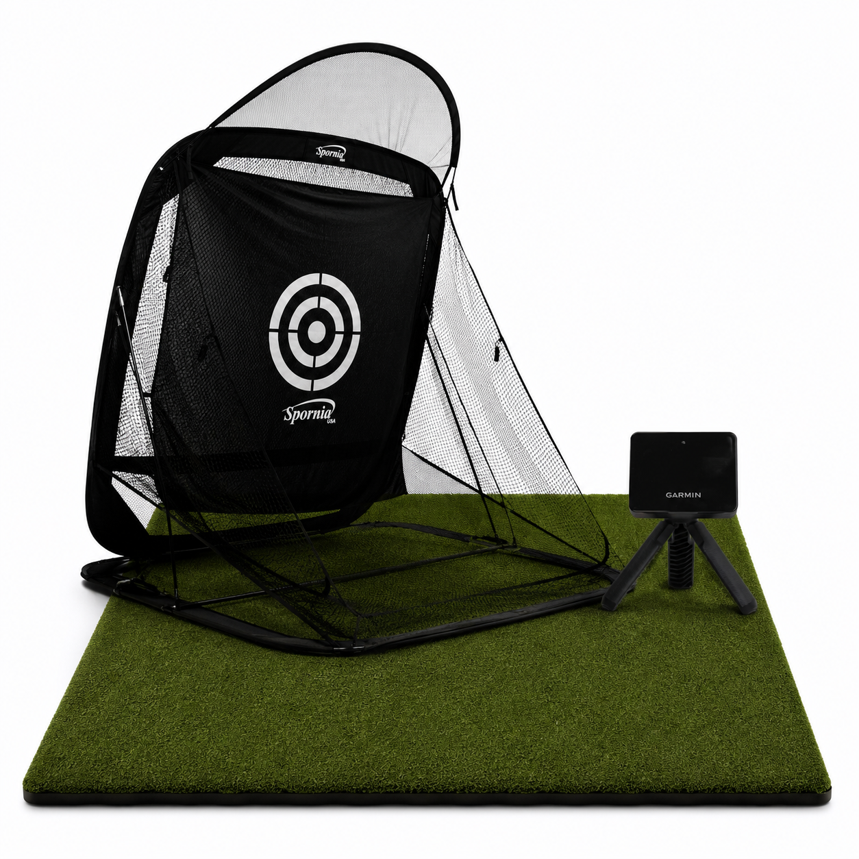 Spornia SPG-7 Golf-Übungsnetz Garmin R10 Bundle