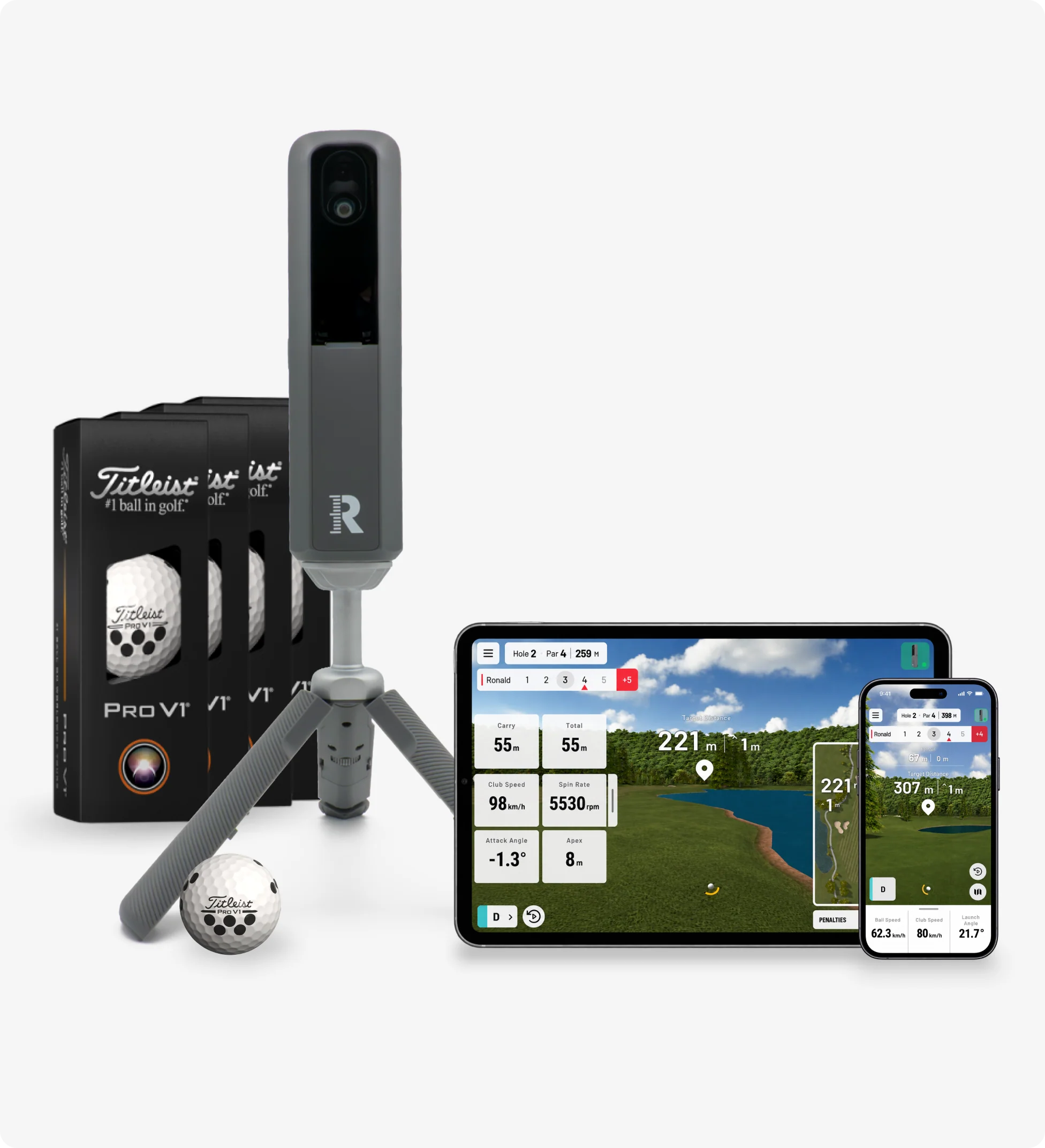 Rapsodo MLM2XPRO mobiler Golf-Launch-Monitor & Simulator