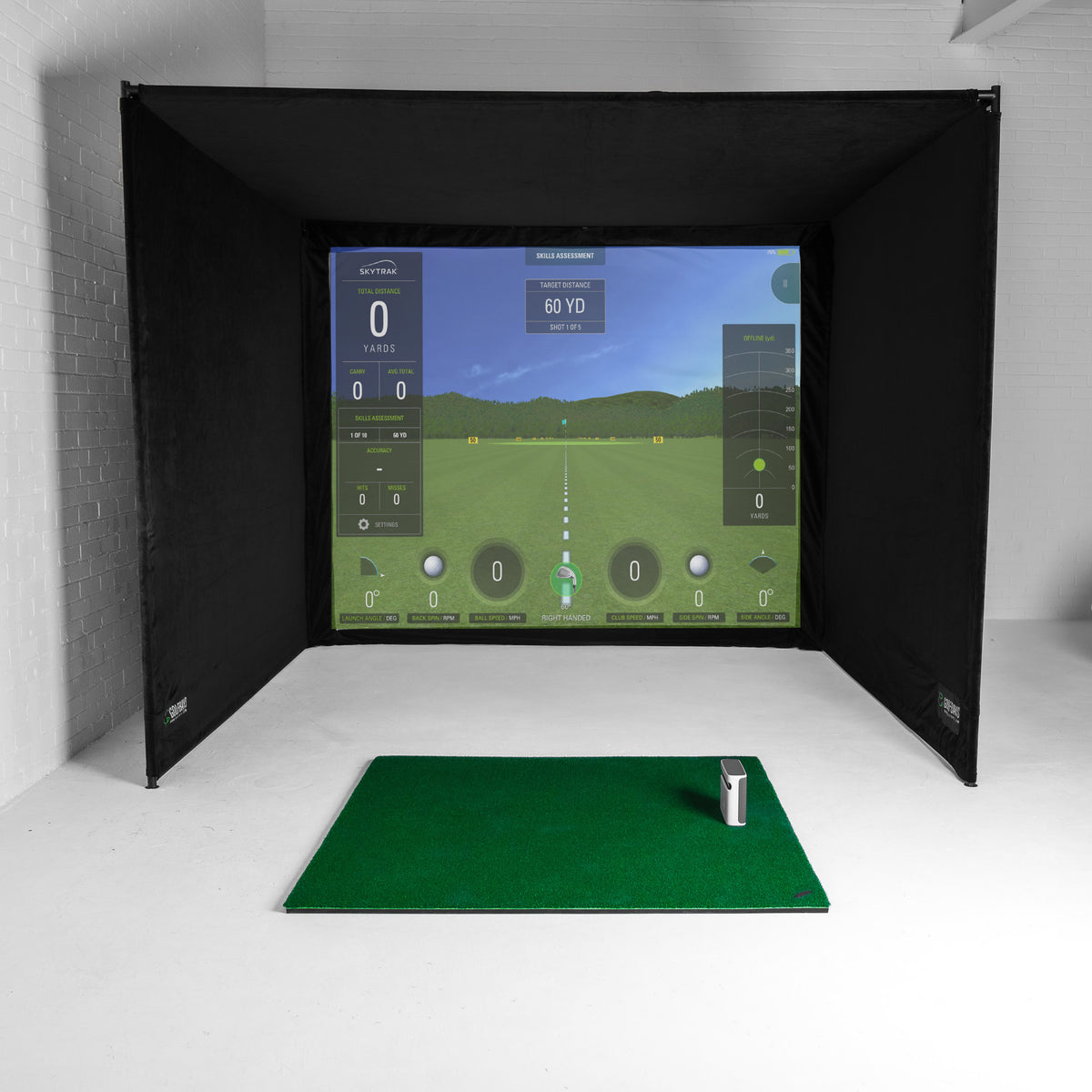 SKYTRAK + Heim-Golfsimulator-Paket