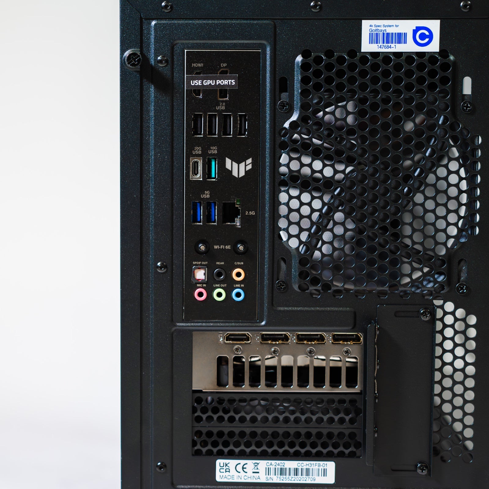 GolfBays Golf-Simulator Gaming-PC HD Spec