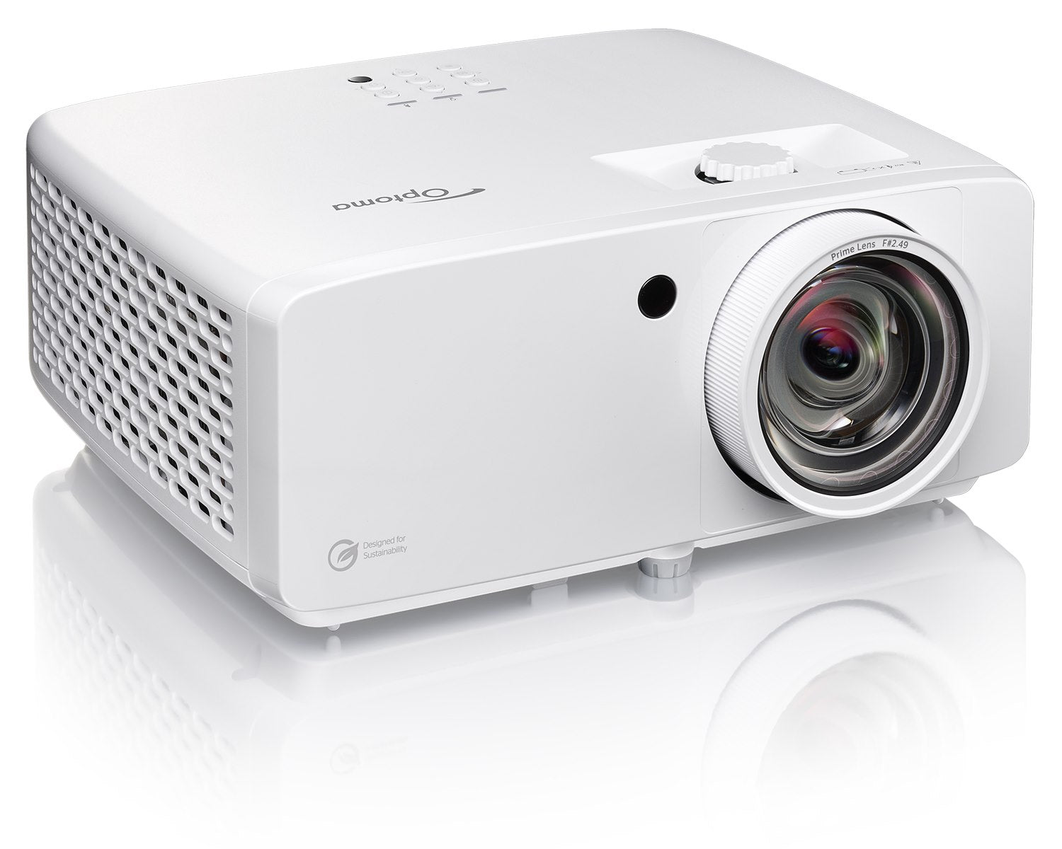 Optoma ZK521ST umweltfreundlicher 4K-UHD-Laserprojektor mit Kurzdistanz