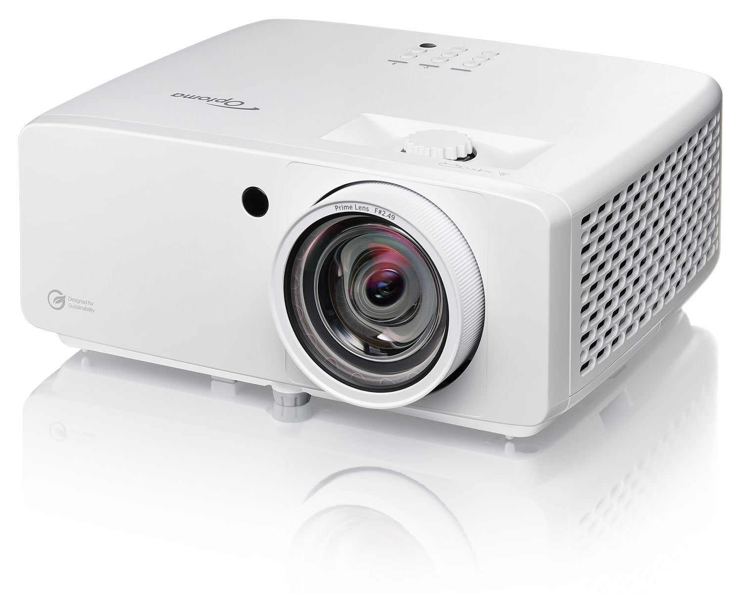 Optoma ZK521ST umweltfreundlicher 4K-UHD-Laserprojektor mit Kurzdistanz