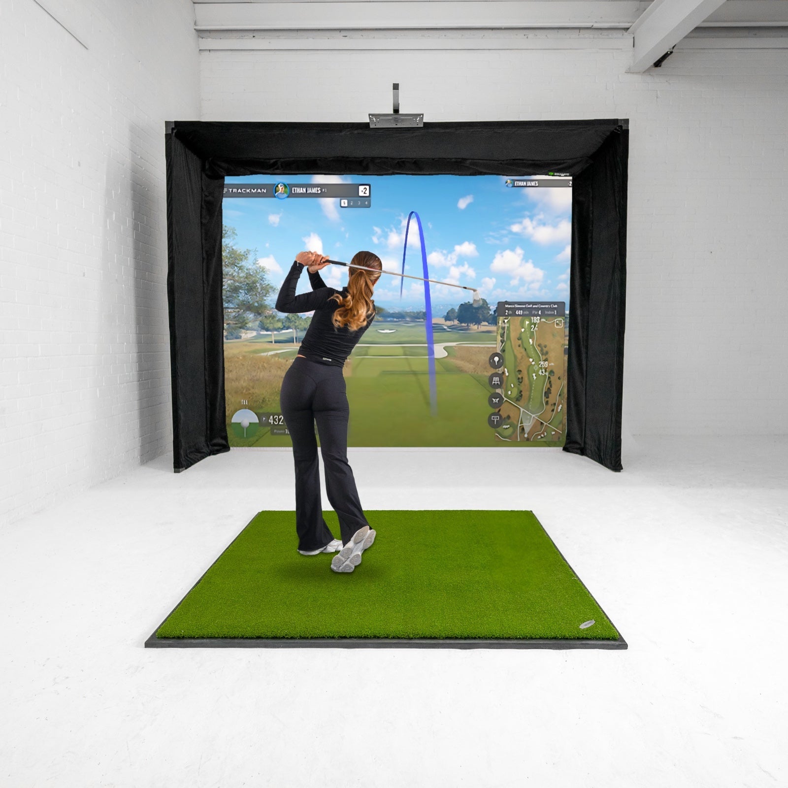 GolfBays Lux Golf-Simulator-Schlagkabine